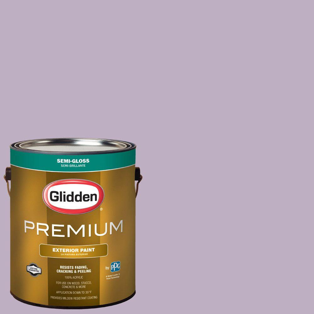 Glidden Premium 1 Gal Hdgv58d Northern Light Purple Semi Gloss Hdgv58d Northern Light Purple Semi Gloss Latex Exterior