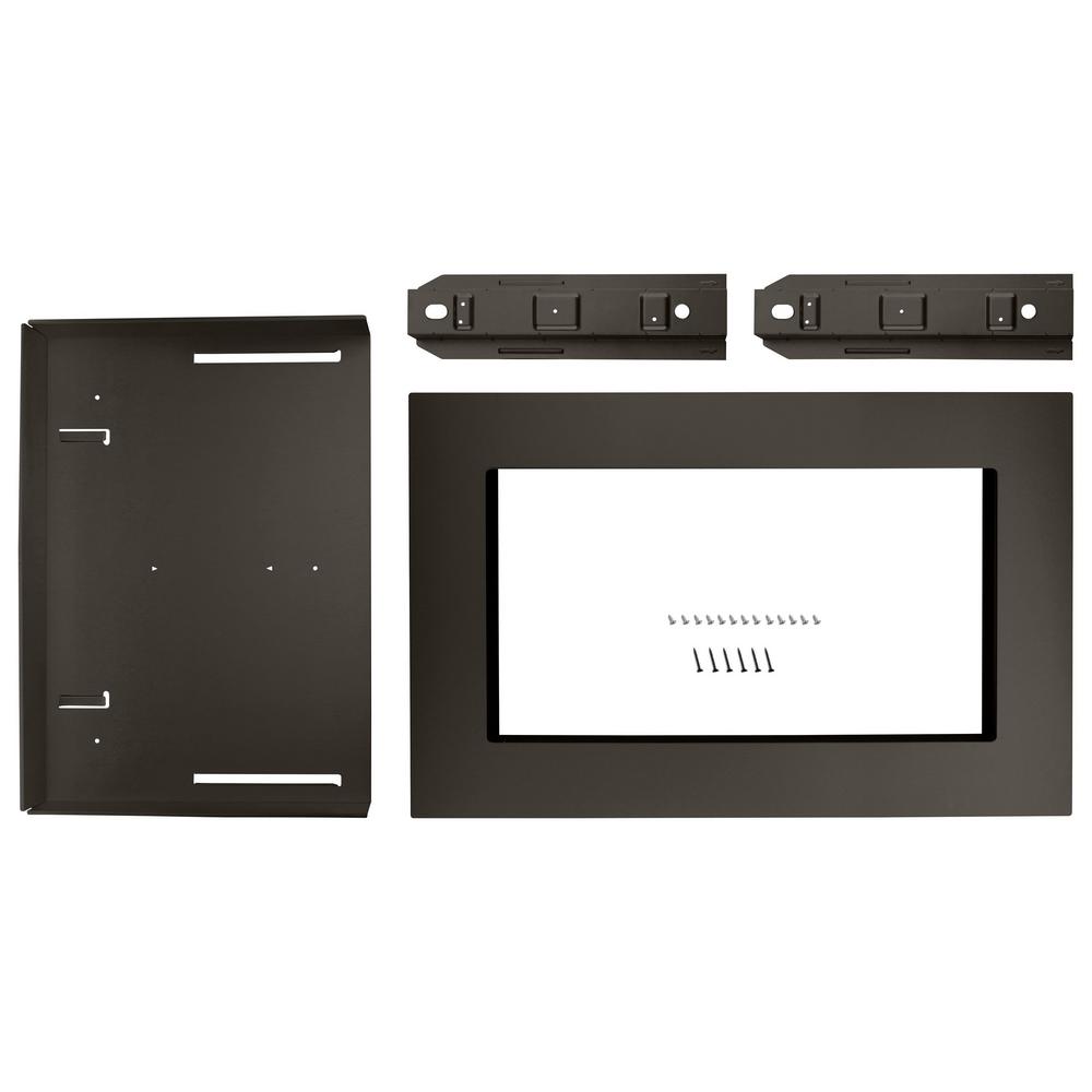 30 in. Microwave Trim Kit in Black Stainless-MKC2150AV - The Home Depot