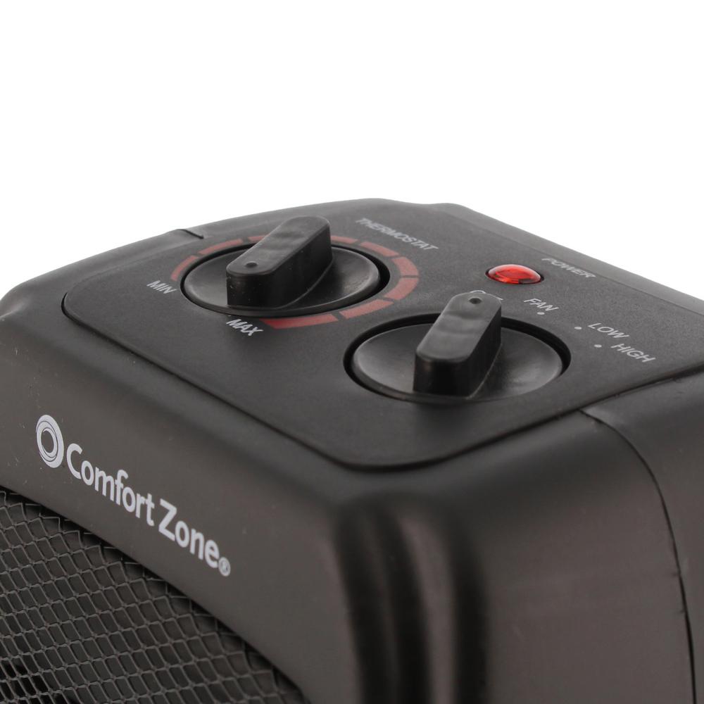 Comfort Zone 1 500 Watt Ceramic Electric Portable Heater With