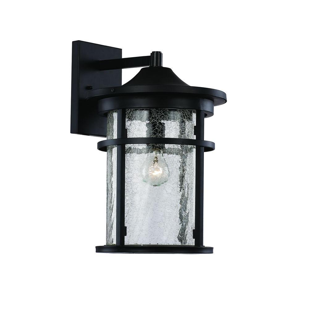 Bel Air Lighting 1 Light Black Outdoor Led Wall Lantern Sconce