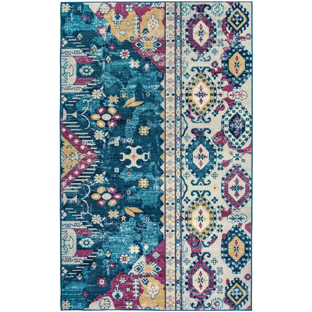 Lnc Weasley Teal 3 Ft 9 In X 6 Area Rug Qvfnuzhd15883s6 Lnc Weasley Teal 3 Ft 9 In X 6