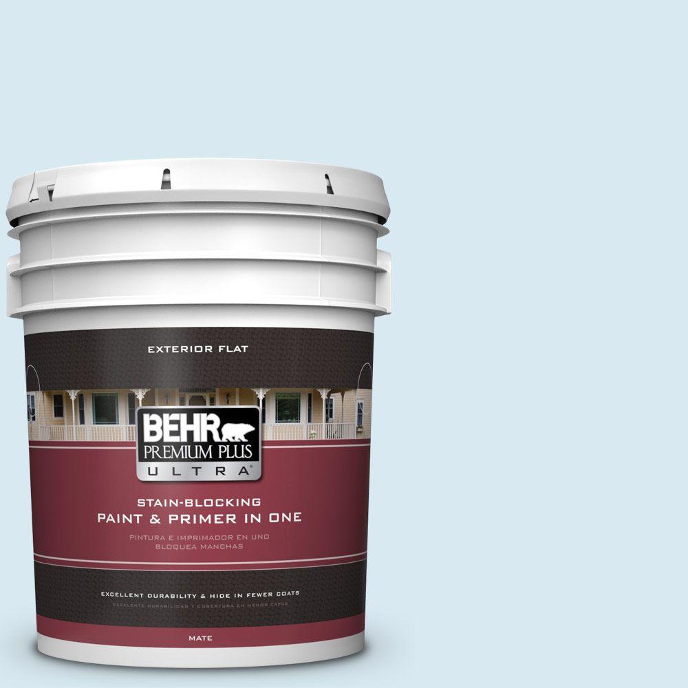 BEHR Premium Plus Ultra 5gal. 540A1 Frost Wind Flat Exterior Paint