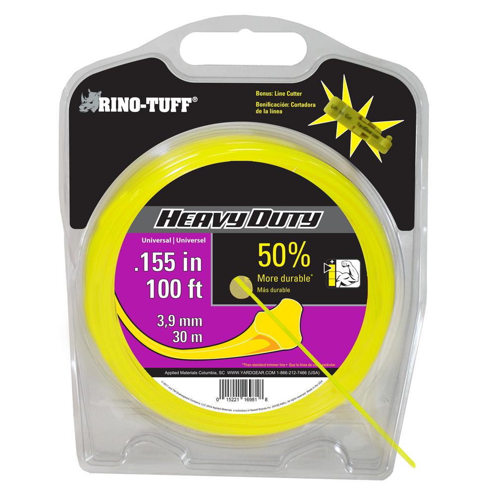 Rino Tuff Heavy Duty 0 155 In X 100 Ft Universal Trimmer Line Rino Tuff Heavy Duty 0 155 In X 100 Ft Universal Trimmer Line