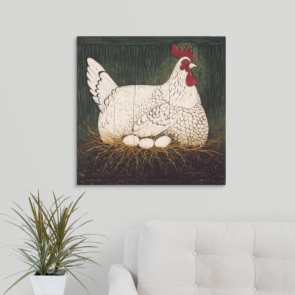 Greatbigcanvas Henny By Warren Kimble Canvas Wall Art