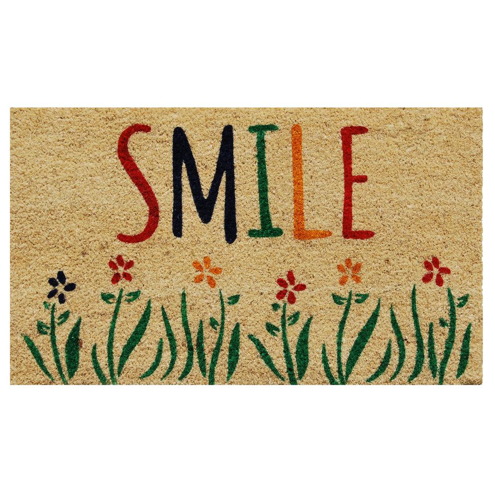 Home & More Smile Door Mat 17 in. x 29 in.122171729 The Home Depot