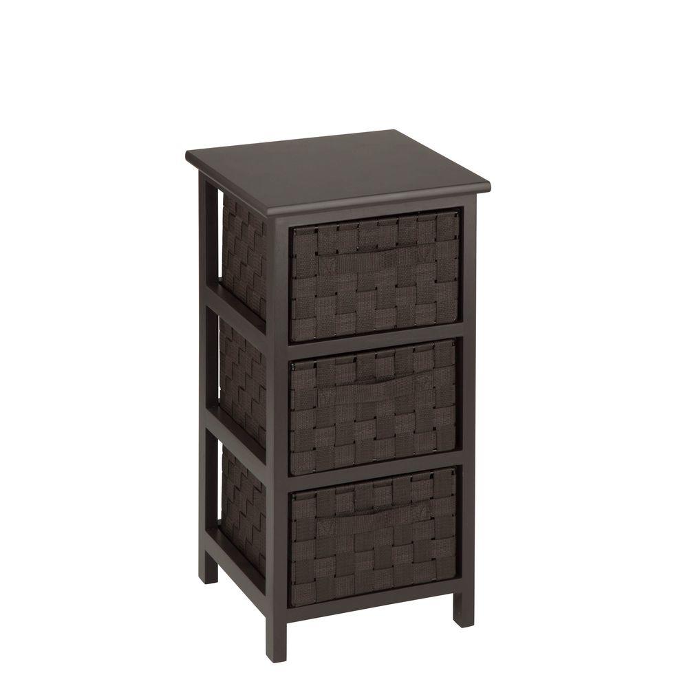 Honey Can Do 3 Drawer Espresso Chest Ofc 03716 The Home Depot Honey Can Do 3 Drawer Espresso Chest