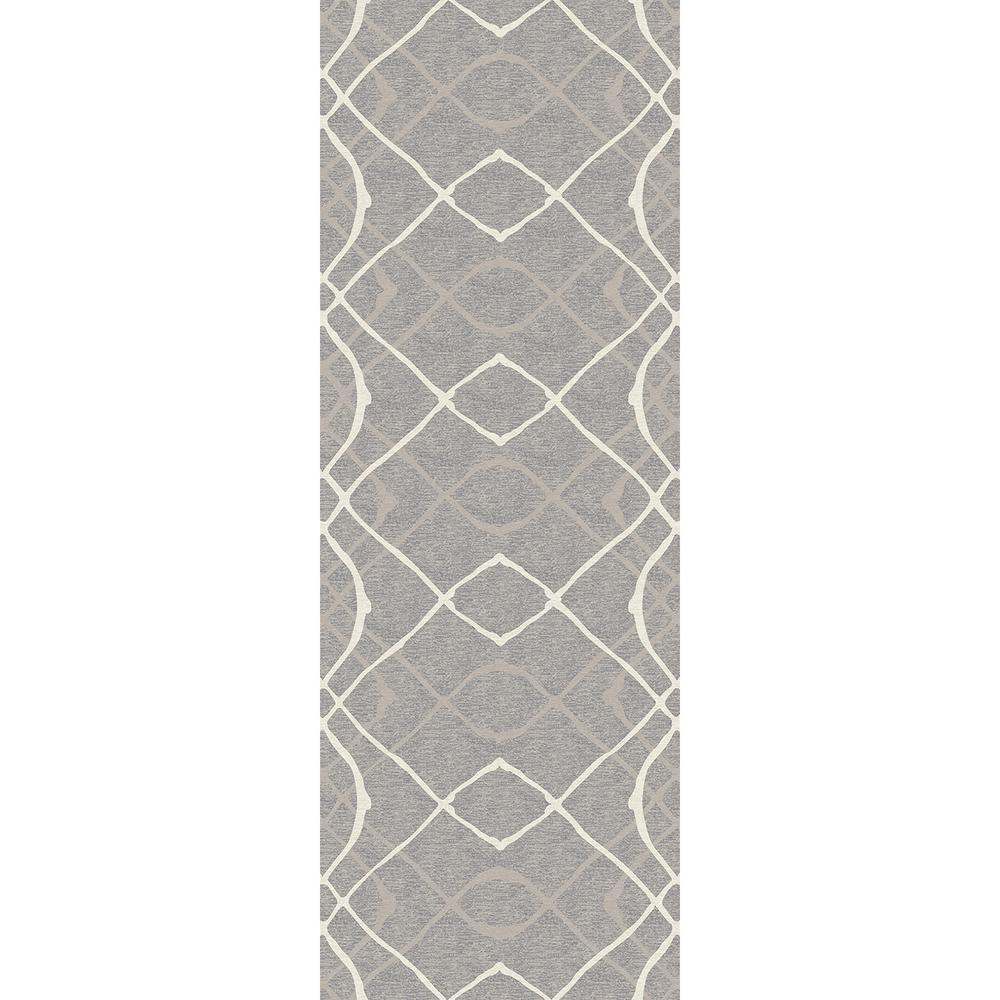 Ruggable Washable Amara Grey 2 ft. 6 in. x 7 ft. Runner131663 The