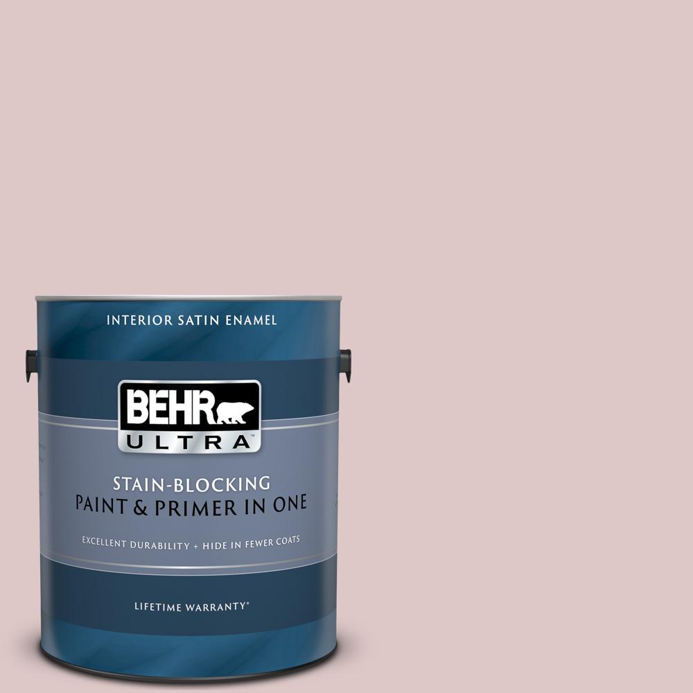 Behr Ultra 1 Gal 140e 2 Royal Silk Satin Enamel Interior Paint And Primer In One 775001 The Home Depot