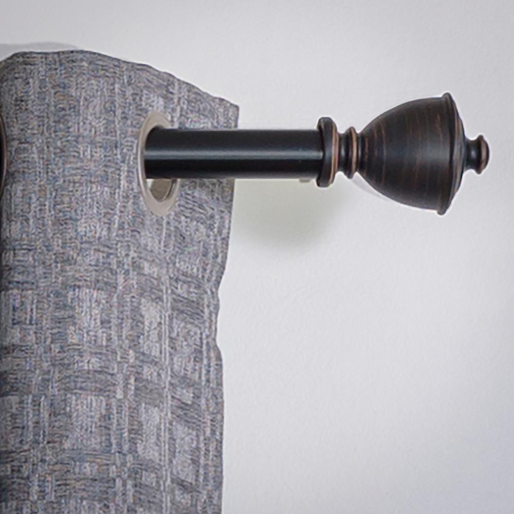 Art Decor Muskoka 4 Ft Non Telescoping Single Curtain Rod In