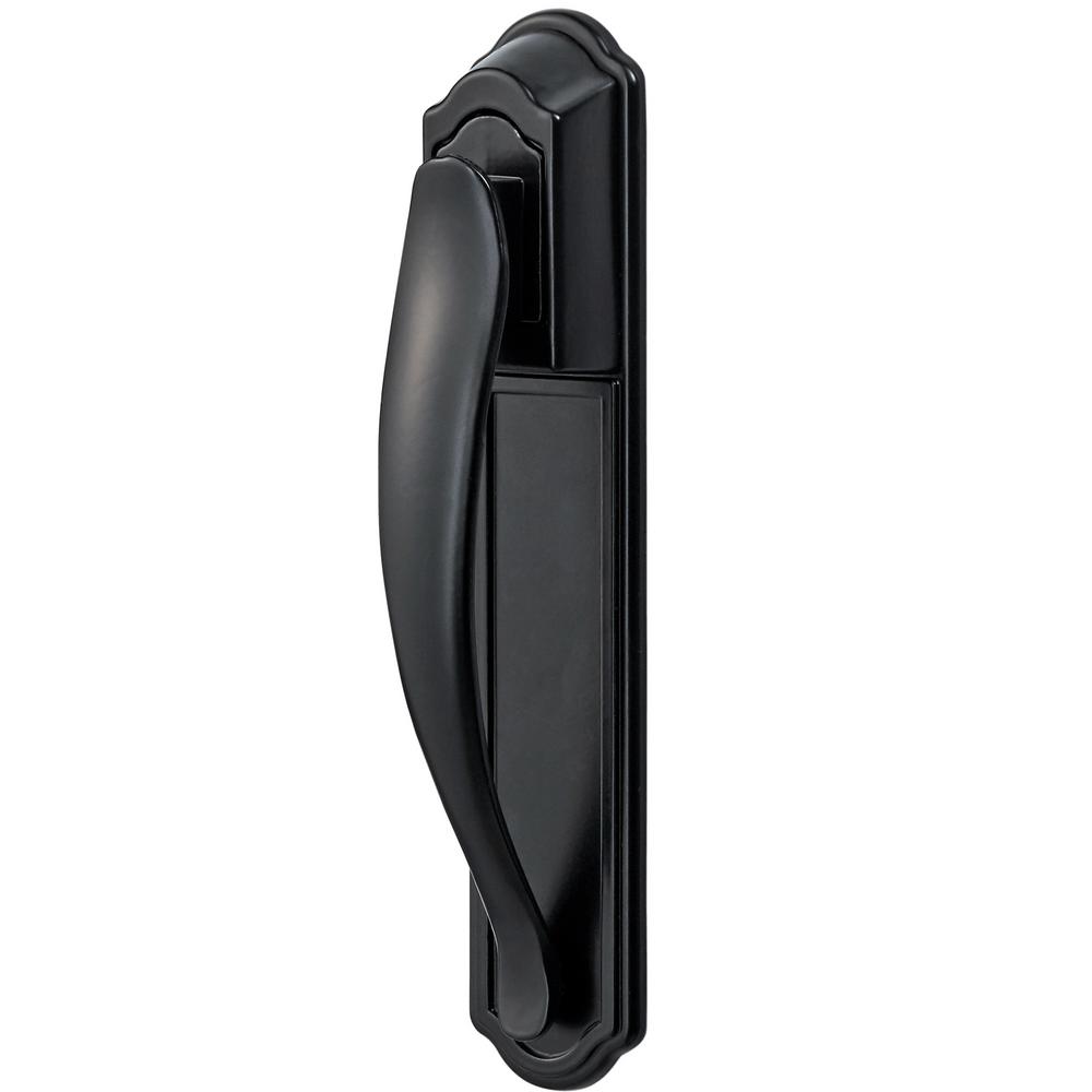Wright Products 13/4 in. Black PushButton Keyed Screen and Storm Door LatchVK333X3BL The