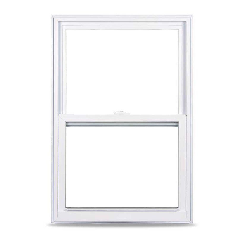 JELD-WEN 73.5 in. x 61 in. V-4500 Series Bay Vinyl Window - White ...