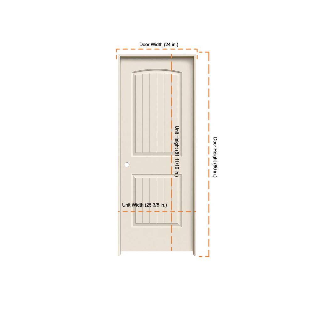 Jeld Wen 24 In X 80 In Santa Fe Primed Right Hand Smooth Molded