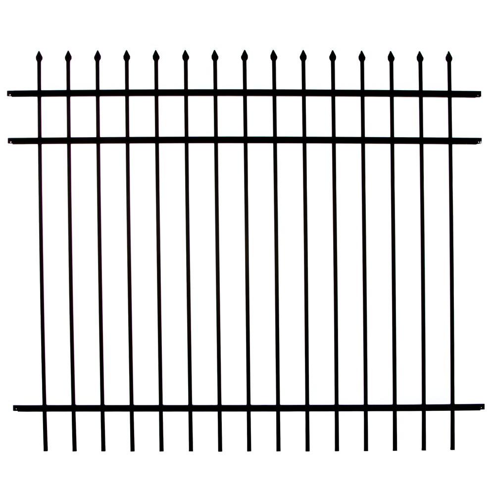 UPC 892124002042 Specrail DIY Fence RR1483BL Branford Aluminum 3Rail