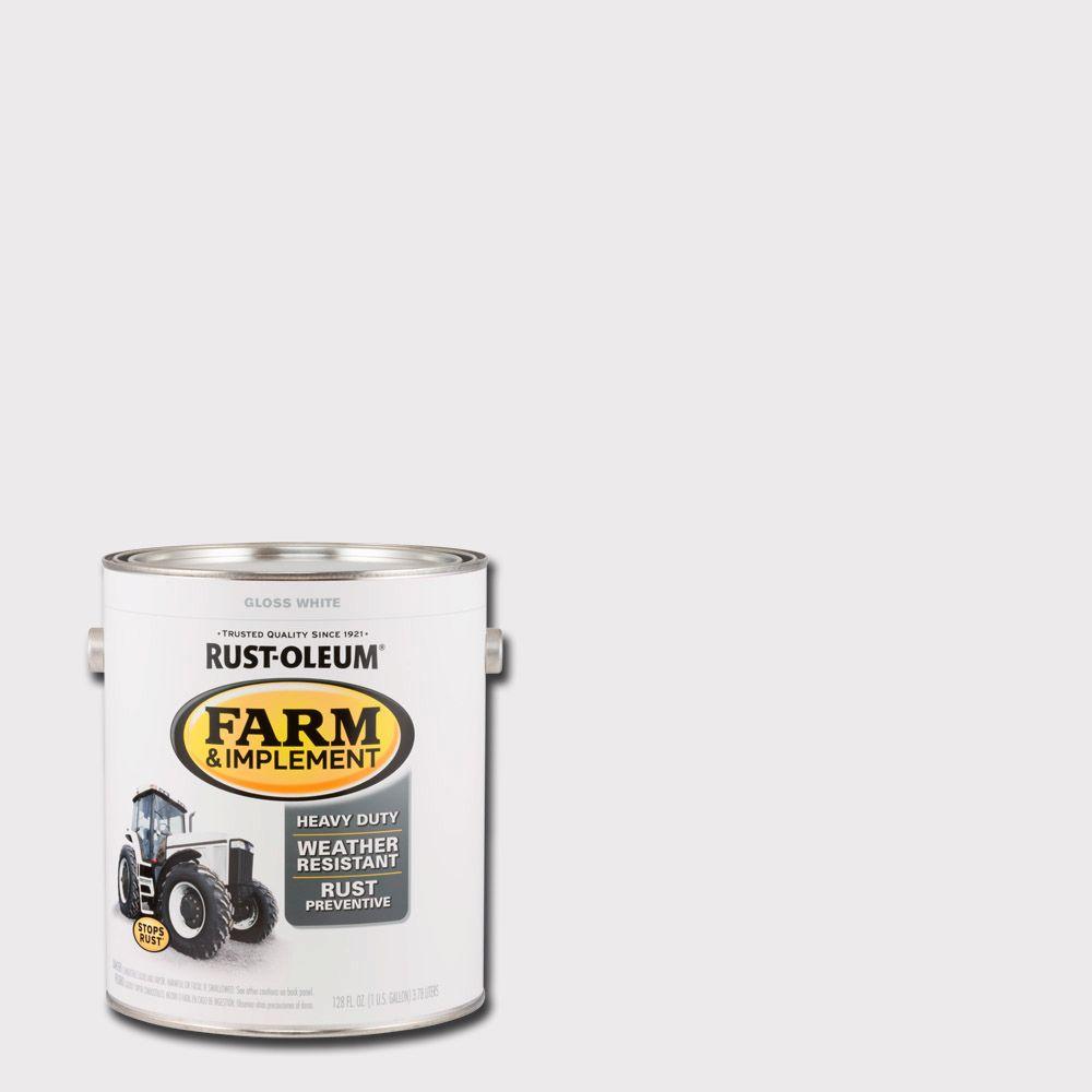 paint rust oleum gloss implement farm gal case link fence chain enamel tractor preventive pack homedepot