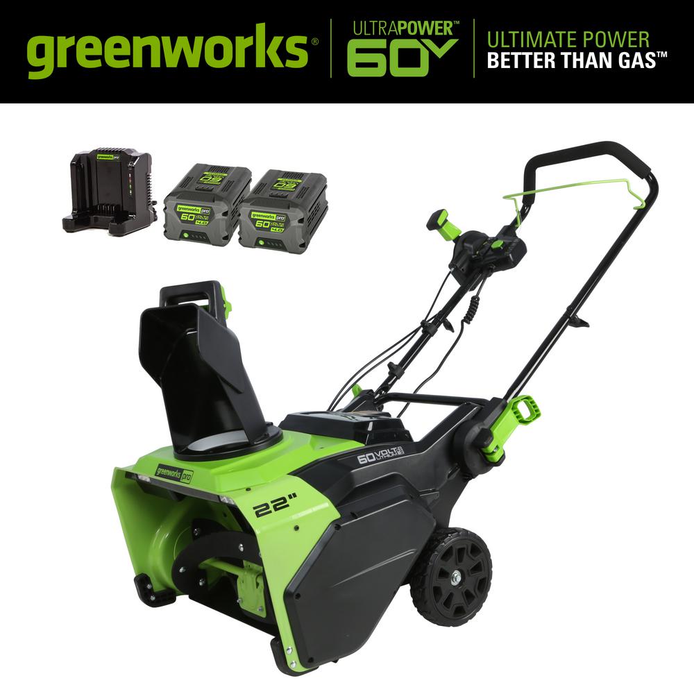 Reviews for Greenworks PRO 22 in. 60Volt Battery Cordless SingleStage