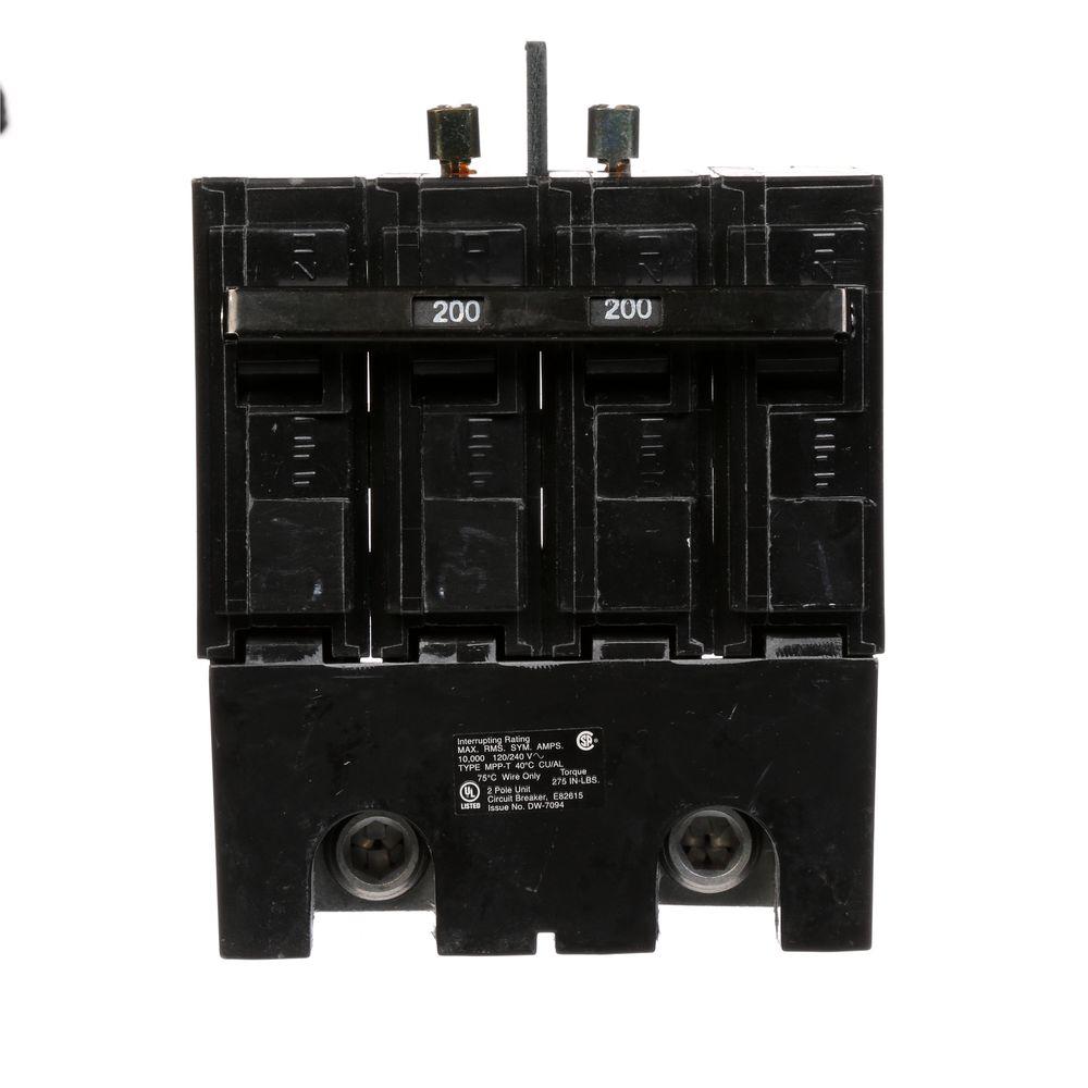 Square D QO 200 Amp AIR QOM2 Frame Size Main Circuit Breaker for QO and