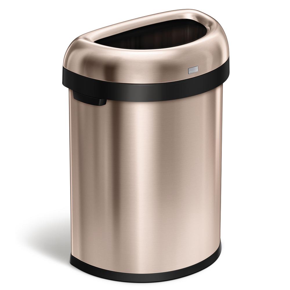 Copper Trash Can With Lid  Home Ideas