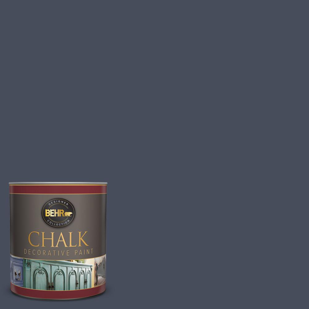 BEHR 1 qt. S5107 Dark Denim Interior Chalk Finish Paint713004 The