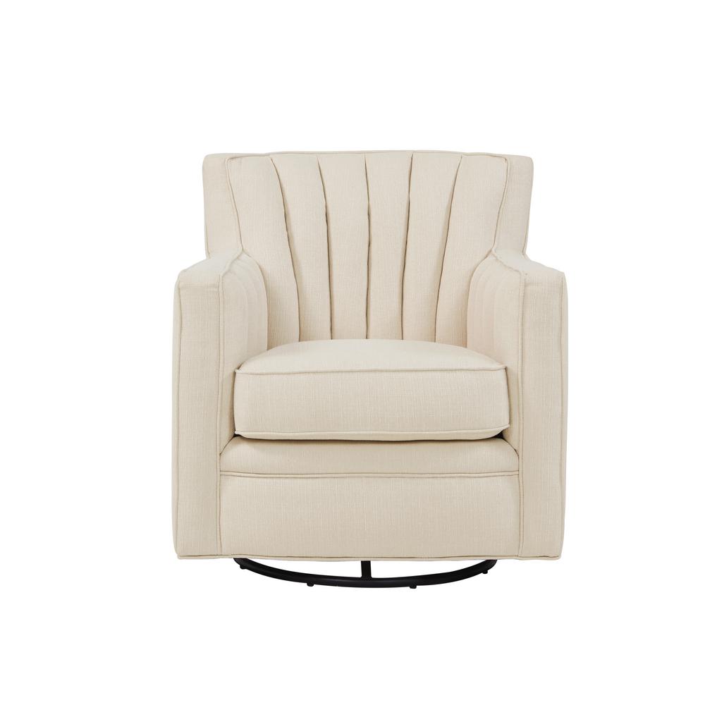 Handy Living Sasha Caribbean Blue Linen Flared Arm ChairBF340CLIN55