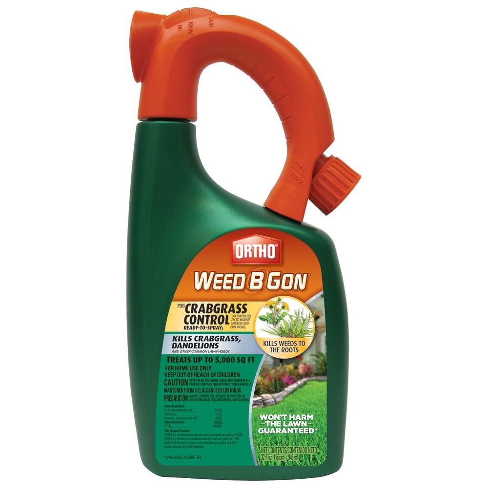 Ortho Weed B Gon 32 oz. Max Plus Ready-To-Spray Crabgrass Control ...