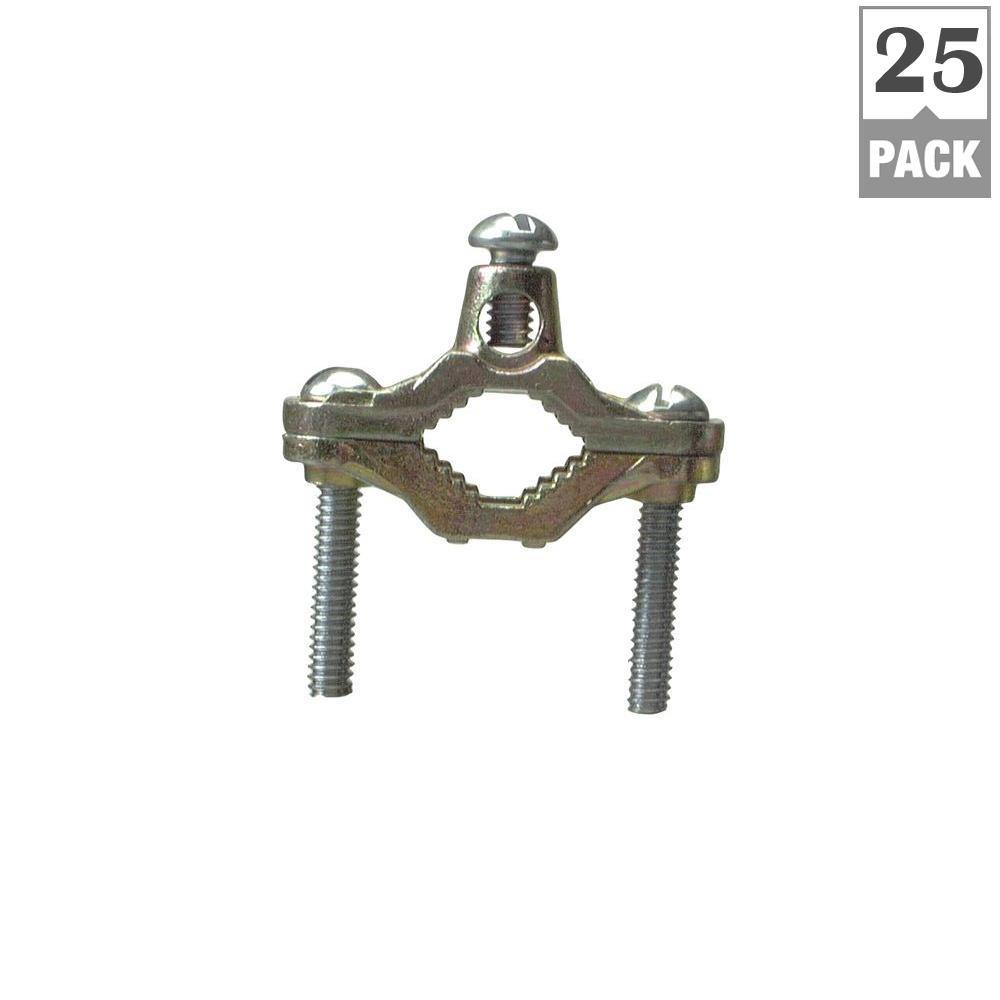 1/2 in. X 1 in. Ground Clamp Brass (25Pack)36011B The Home Depot