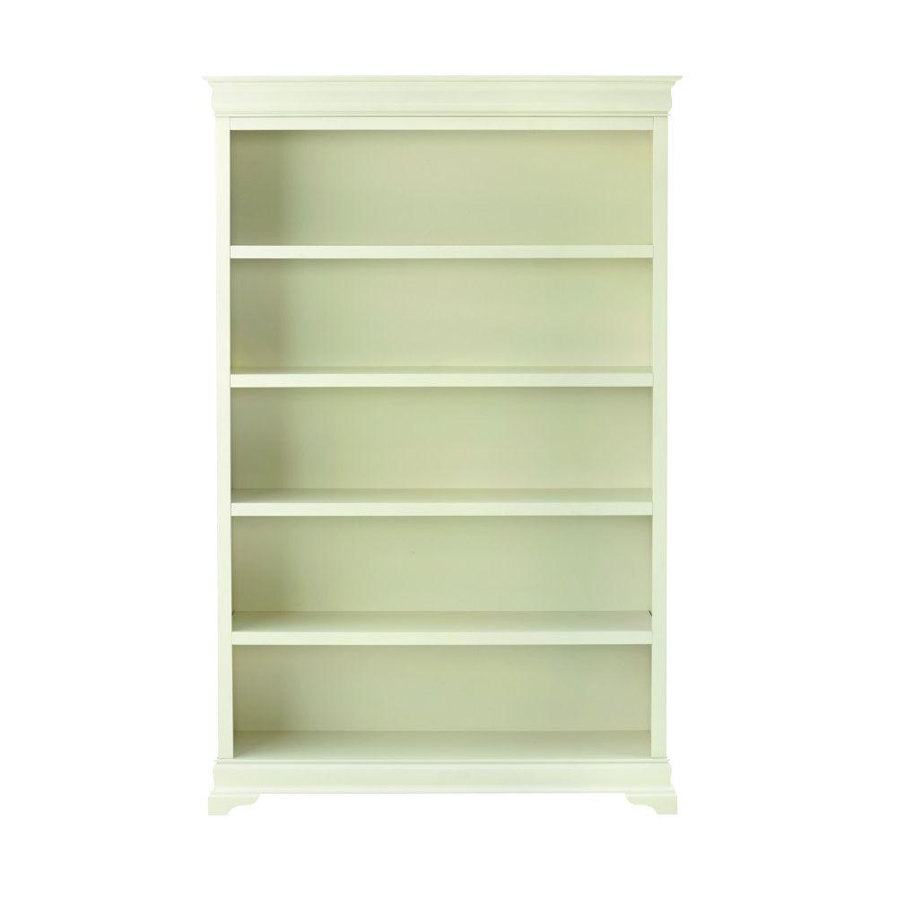 white modular shelving