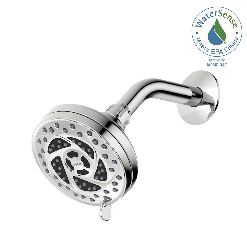 Moen Propel 5 Spray 4 In Fixed Showerhead Chrome 26041 The Moen Propel 5 Spray 4 In Fixed Showerhead Chrome