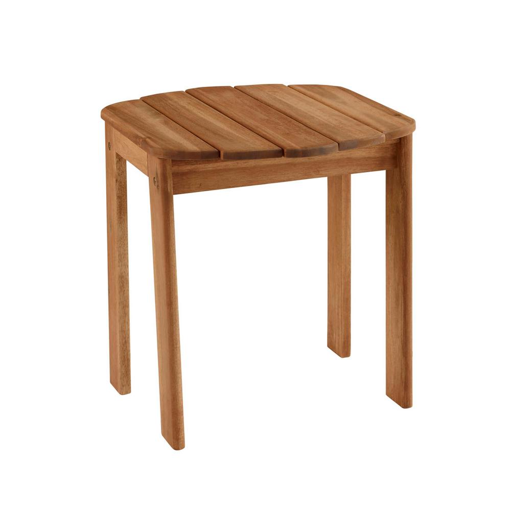 Linon Home Decor Adirondack Teak Finish Outdoor End Table Thd00452 Linon Home Decor Adirondack Teak Finish Outdoor End Table