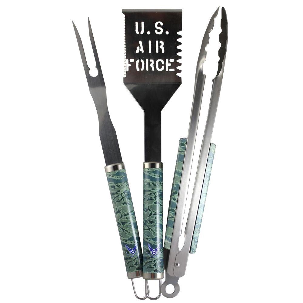 UNIFORMED US Air Force Stainless Steel Grill Cooking Set (3-Piece )