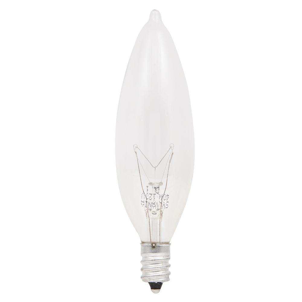 Sylvania 60Watt Double Life B10 Incandescent Light Bulb (4Pack)10540 The Home Depot