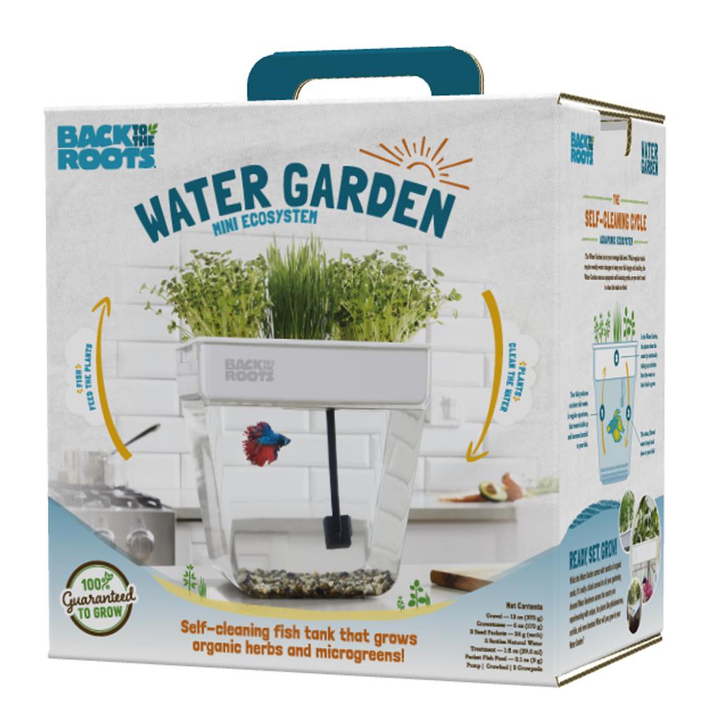 Back To The Roots Premium Acrylic Water Garden Fish Tank That Grows Food 300 The Home Depot