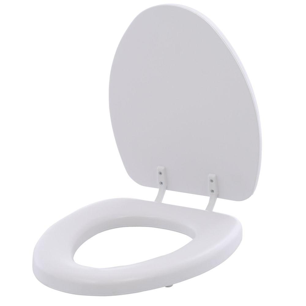 BEMIS Soft Elongated Closed Front Toilet Seat in White-113EC 000 - The