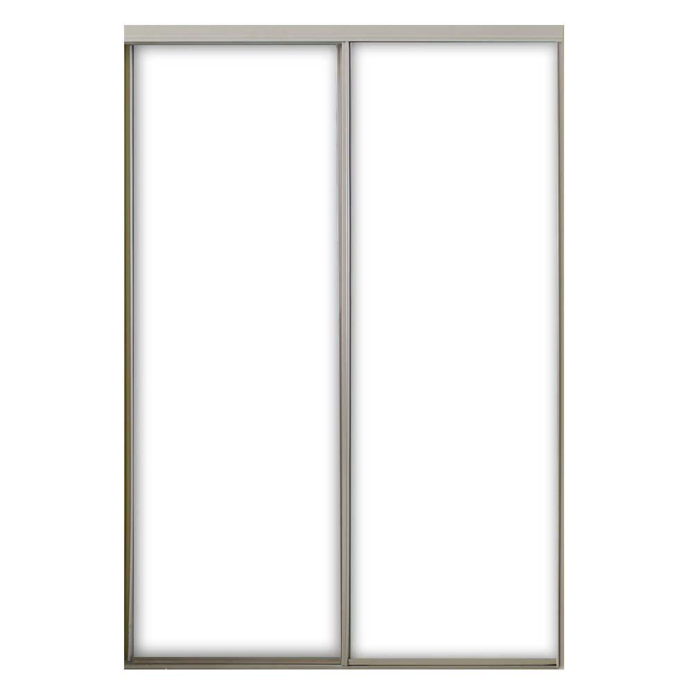 71 in. x 80.5 in. Aspen Gloss White Steel Frame Prefinished White ...