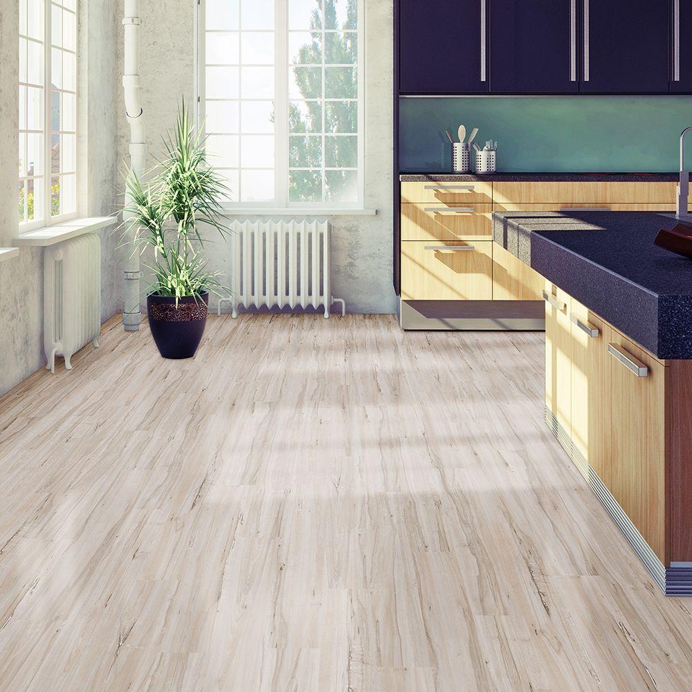 Trafficmaster Take Home Sample White Maple Luxury Vinyl Plank Flooring 4 In X 4 In The Home Depot