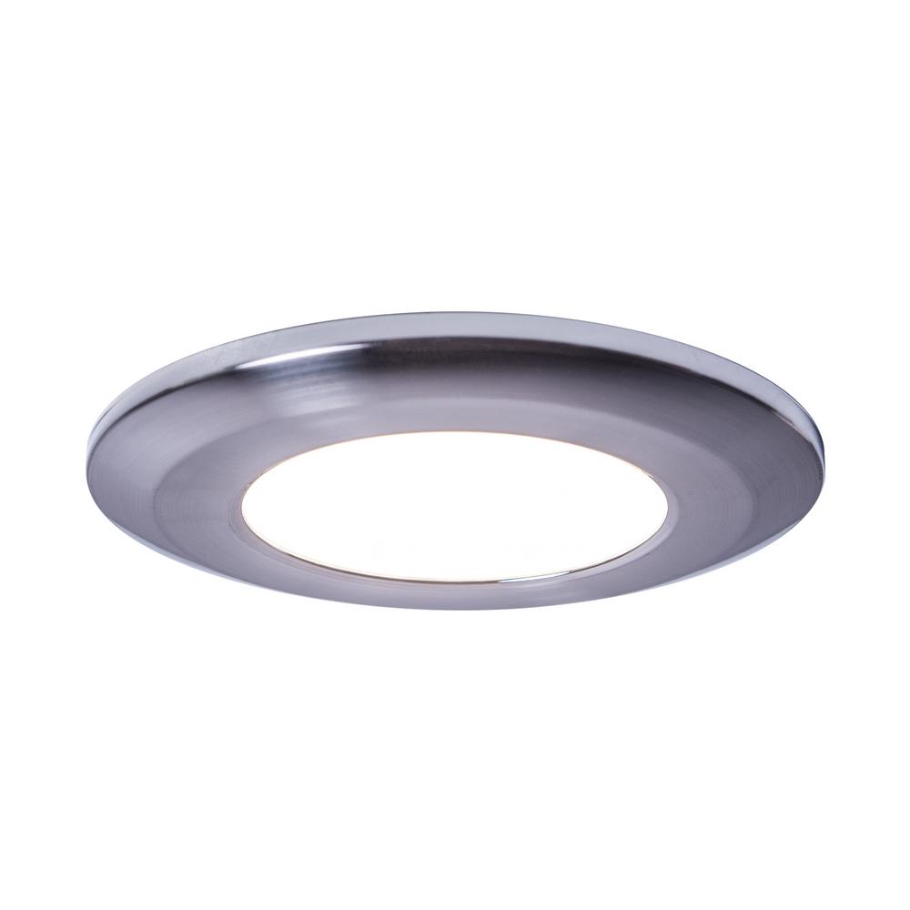 Energizer Wireless Remote Controlled Color Change Led Puck Night Wafer Thin Bright White Led Puck Light Polished Chrome Finish