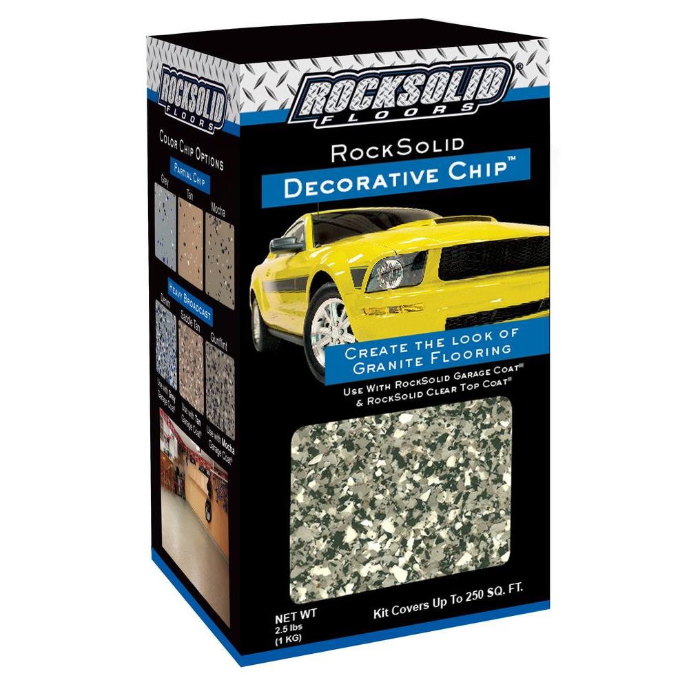 RustOleum RockSolid 2.5 lbs. Gravel Decorative Color Chips (Case of 4