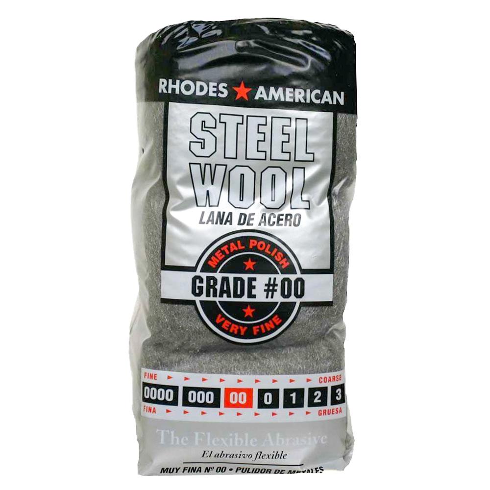 Rhodes American 24 Pads 12 pad Super Fine Grade #0000 Final Finish Steel Wool