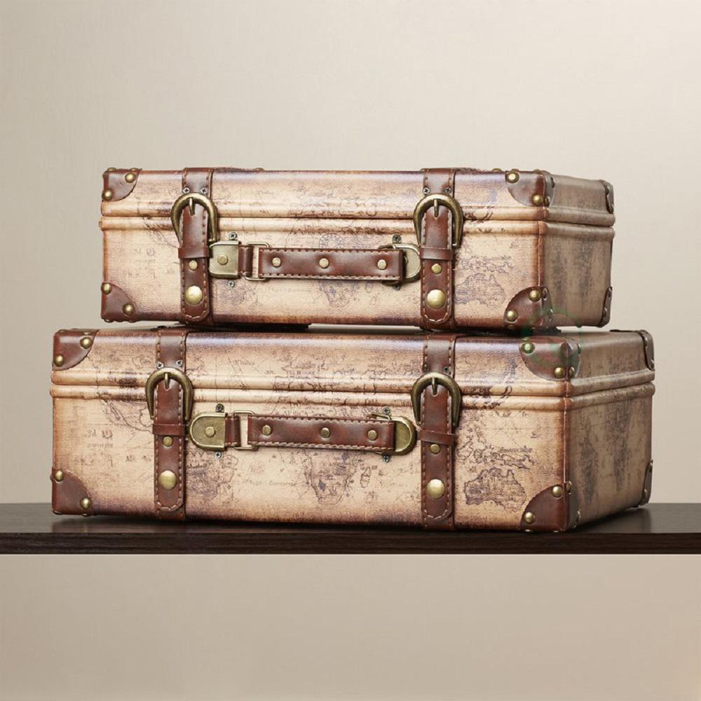 old looking suitcases