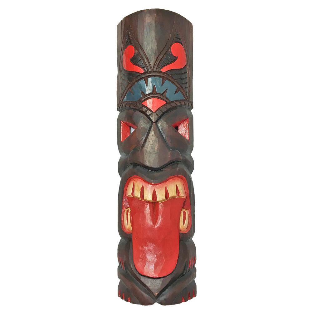 Backyard X Scapes 20 In Tiki Mask Crazy Tongue Wood Art Decor Mask20 12 The Home Depot - Tiki Mask Wall Decor Backyard X Scapes 20 In Tiki Mask Crazy Tongue Wood Art Decor Mask20 12 The Home Depot - Tiki Mask Wall Decor