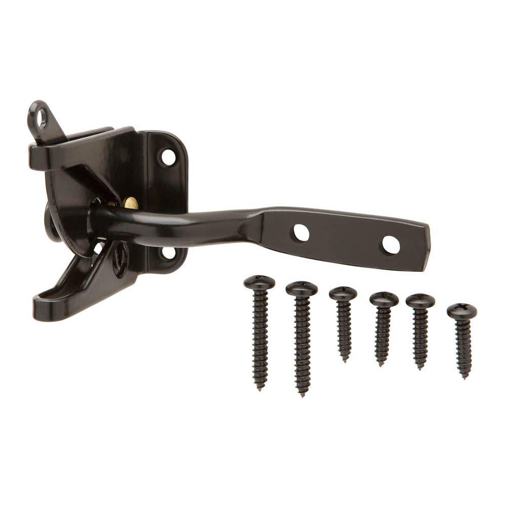 Everbilt Black Gate Latch The Home Depot