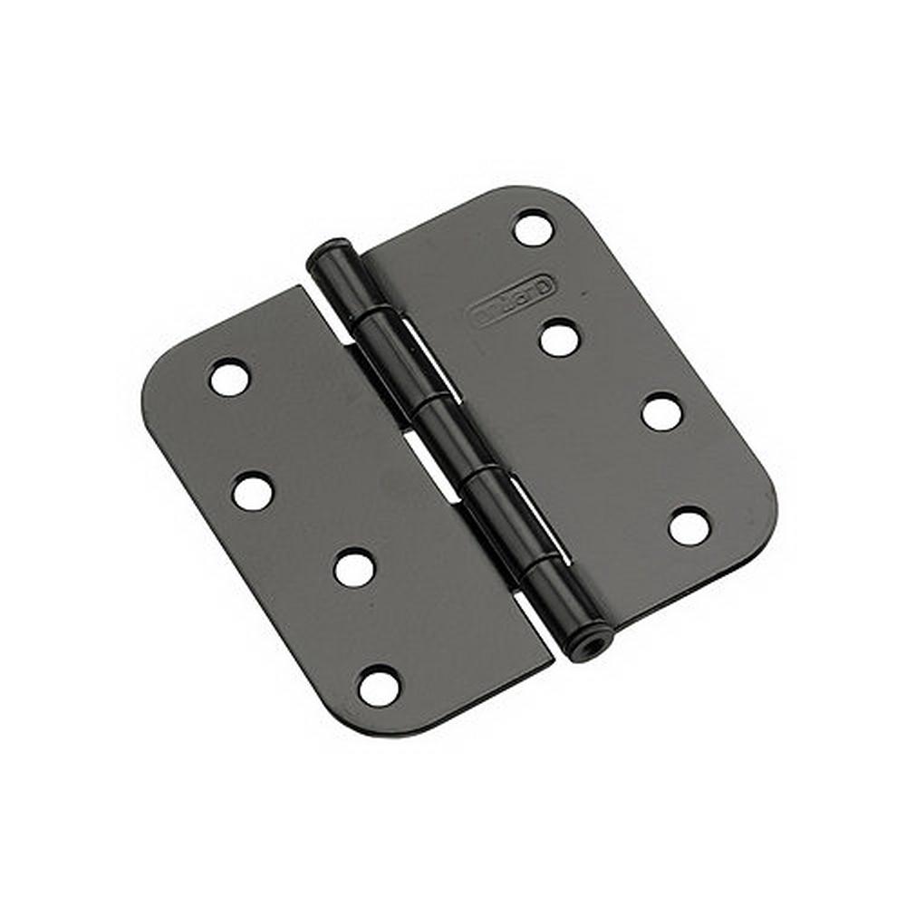 Richelieu Hardware Full Mortise Inset Black Hinge (1Pair)1822FBB