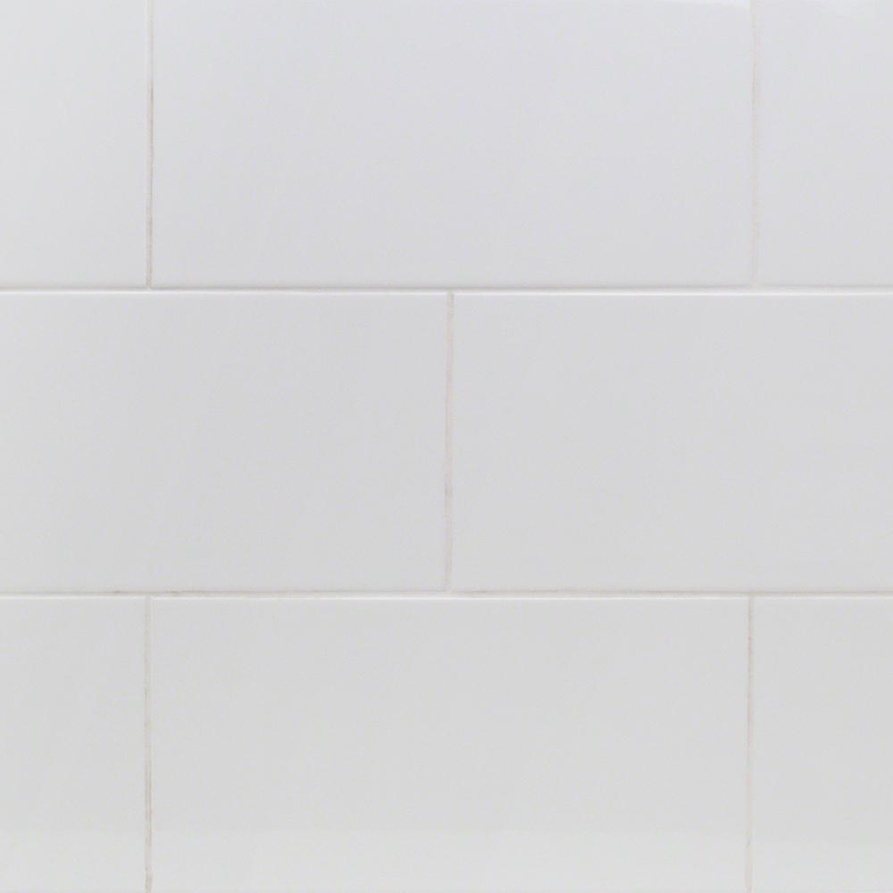 8x16 Tile Flooring The Home Depot Essential White 8 In X 16 5mm Polished Ceramic Wall Tile