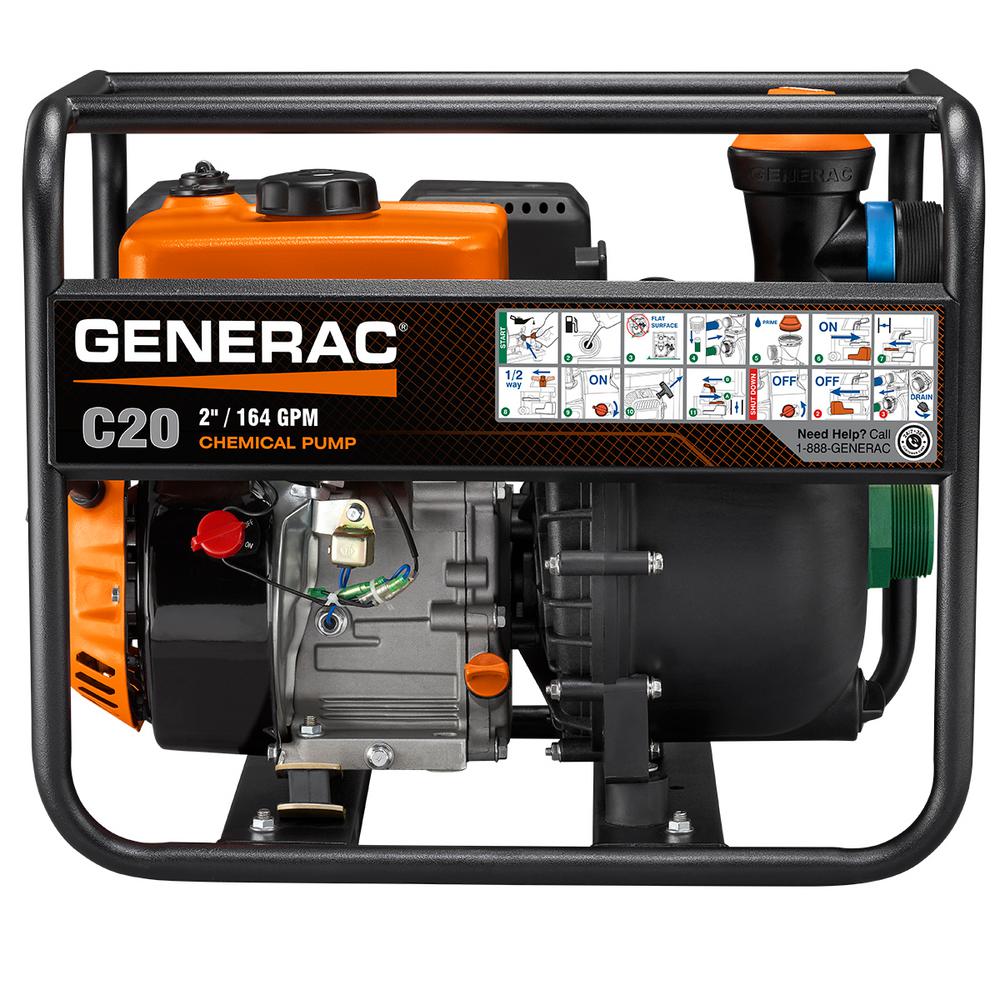 Generac 5 HP 2 in. Gas Powered Chemical Water Pump7126 The Home Depot