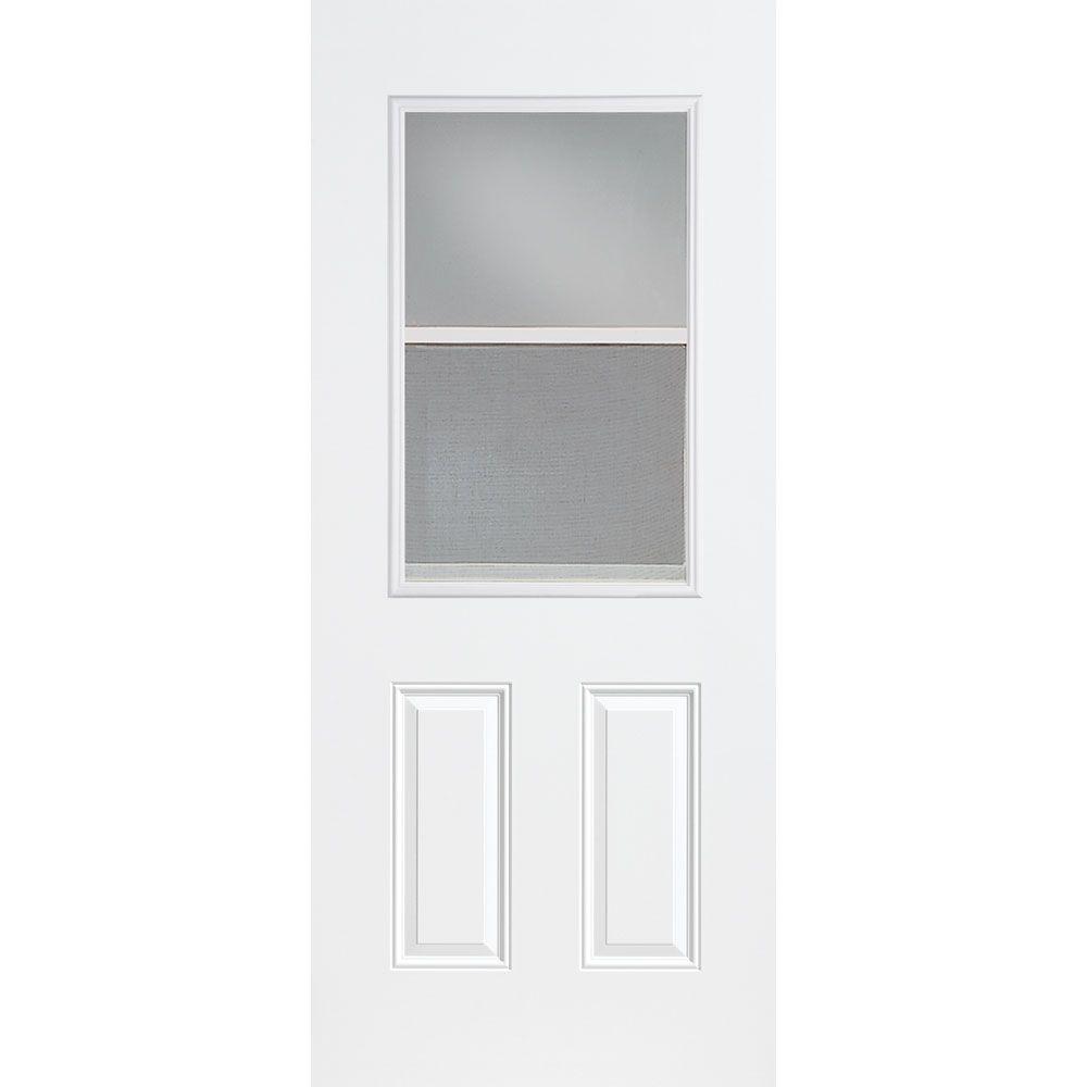 Masonite 32 In X 80 Vent Lite Left Hand Inswing Primed Smooth Masonite 32 In X 80 Vent Lite Left Hand Inswing Primed Smooth Fibergl
