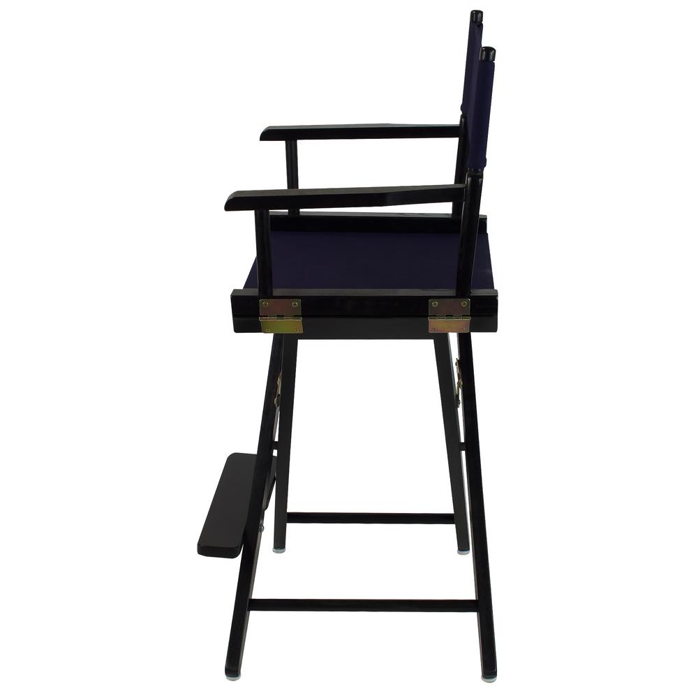 24 Directors Chair Black Frame-White Canvas