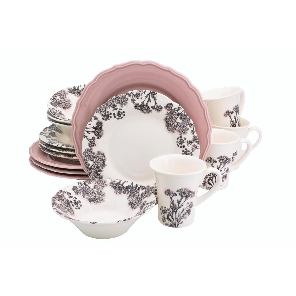 pink dishware