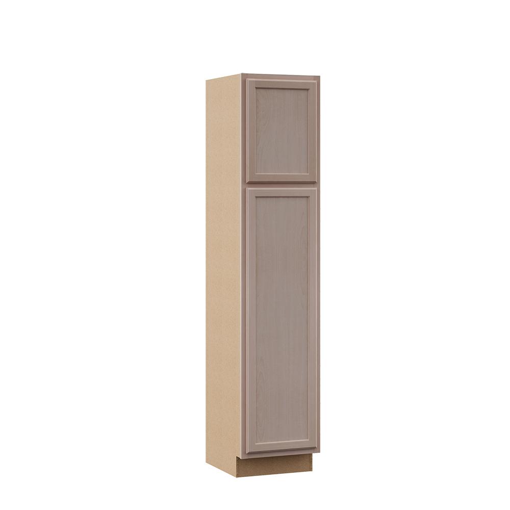 Hampton Assembled 18x84x24 In Pantry Kitchen Cabinet In Unfinished Beech
