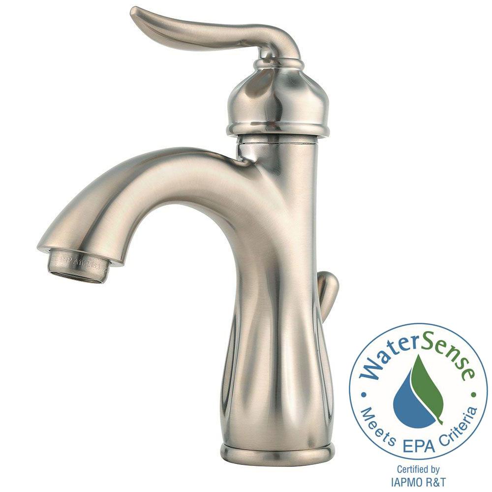 Pfister Sedona Single Hole SingleHandle Bathroom Faucet in Brushed
