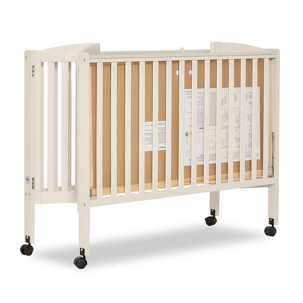 Dream On Me Folding French White Full Size Crib 673 Fw The Home