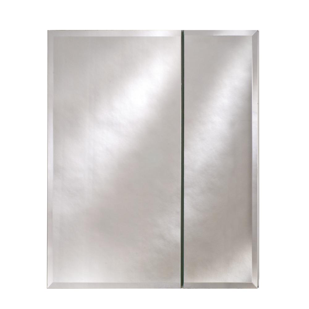 Afina Broadway 31 In X 21 In Recessed Or Optional Surface Mount Double Door Medicine Cabinet With Bevel Mirror Dd3121rbrd Bv The Home Depot